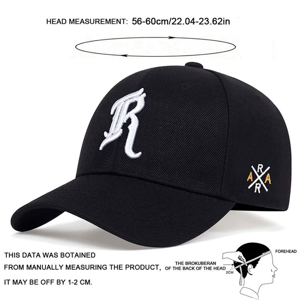 Letter R Embroidery Baseball Caps for Women Men Autumn Winter Cotton Adjustable Snapback Hat Casual Hip Hop Female Cap Trucker Hats