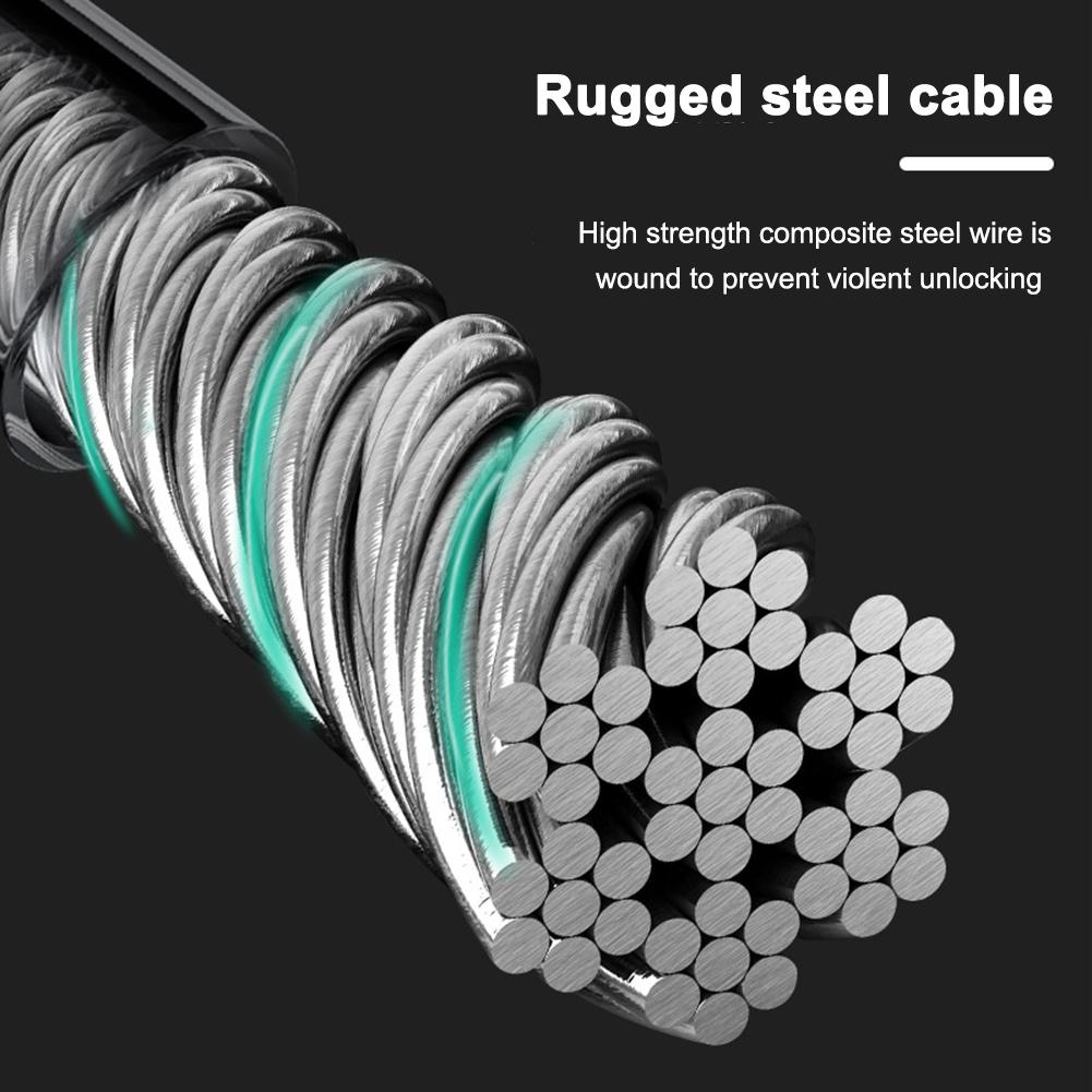 Противоугонные кодовые замки для горных велосипедов, универсальные тросовые замки с паролем для самокатов