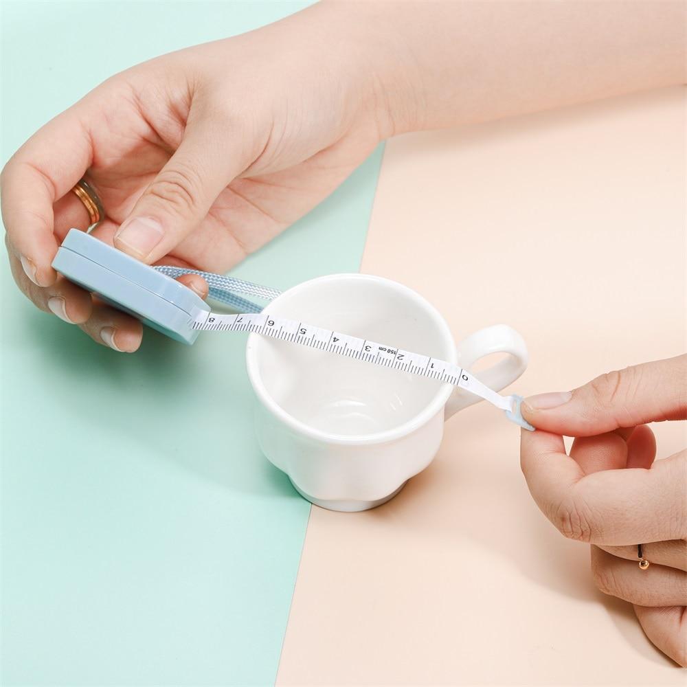 1Pcs 150cm Roll Tape Accurate Measurement Mini Measure Plastic Ruler For DIY Jewelry Making Accessories Resin Crafts Tools