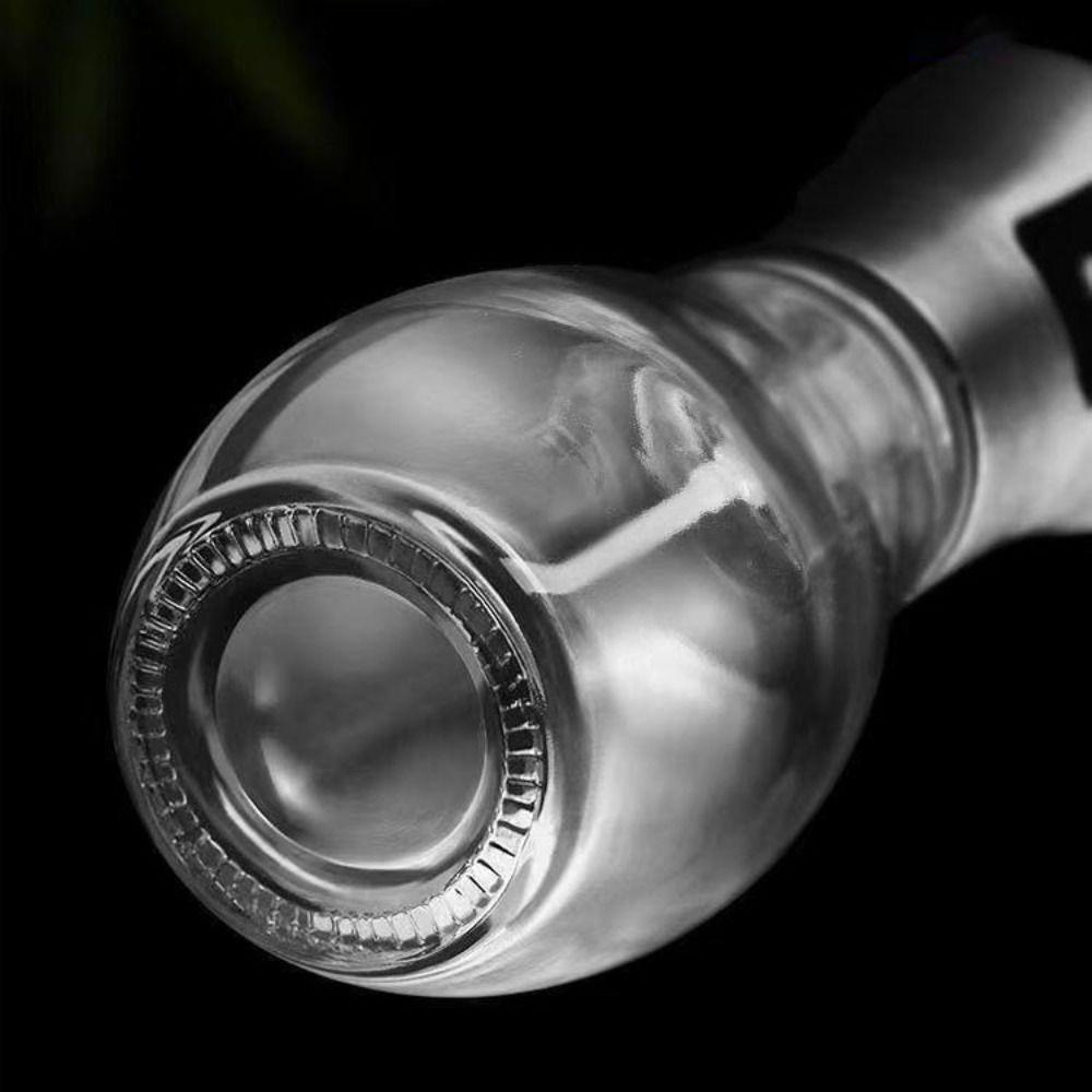 Hand Press Type BBQ Oil Spray Bottle 200ML Leakproof Glass Oil Sprayer Transparent Bottle Body Vinegar Bottle Baking