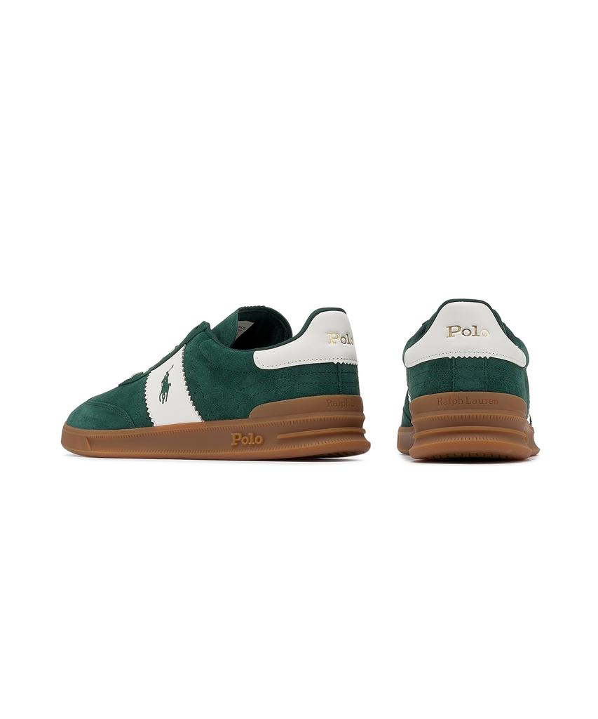 Кроссовки Polo Ralph Lauren Heritage Aera из замши - Средне-зеленые