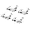 Violin Fine Tuners, Fiddle String Adjusters, Silver, for 4/4 and 3/4 Violins, 4 Pieces