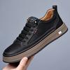 Autumn New Men's Business Casual Leather Shoes Men's Handmade Online Sports Style Versatile Board Shoes Trendy Shoes 7081