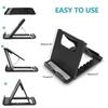 Mini Creative Portable Universal Folding Plastic Phone HolderPortable Tablet Holder Adjustable Flexible Folding Lazy Desktop Mobile Phone Stand Mount