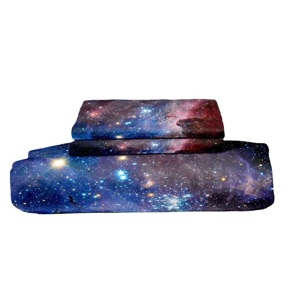 Комплект постельного белья Cosmic Galaxy, комплект из трех предметов «Сияющие звезды», «Звездное небо», комплект из трех предметов «Галактика»