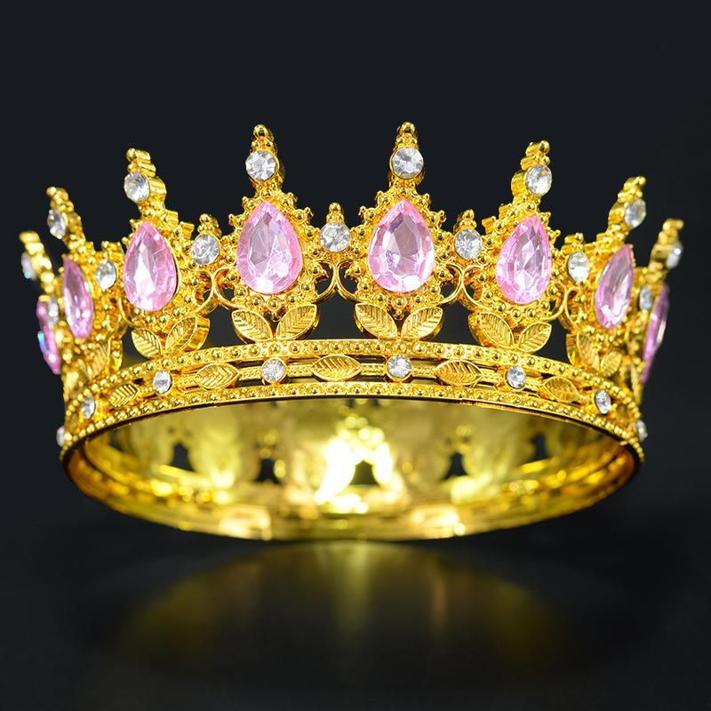 Ideal Gift Large Crystal Crown Cake Topper Shiny for Mother's Day Birthday Wedding Bridal Shower Cake Decor