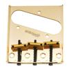 Wilkinson WOT01T Telecaster Bridge with 10.8mm String Pitch, 3-Way Screw Saddles, for TL Electric Guitars, Gold