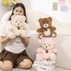Creative Charming Plush Bear Toy Available In Brown Pink And White Colors