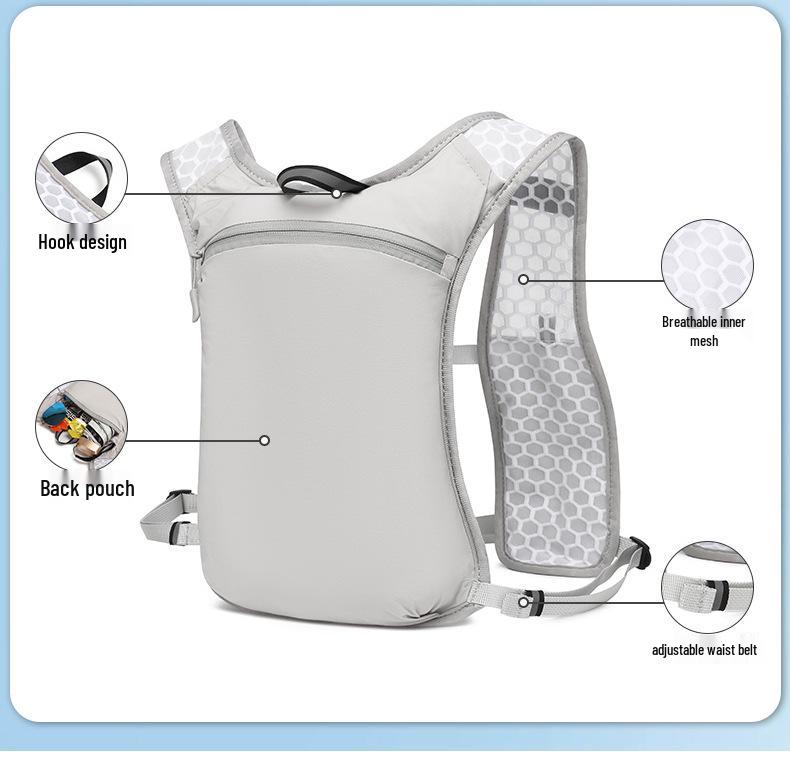 Легкий жилет для занятий спортом на открытом воздухе: Рюкзак для скалолазания, бега, велоспорта и пеших походов с карманом для телефона и держателем для бутылки с водой