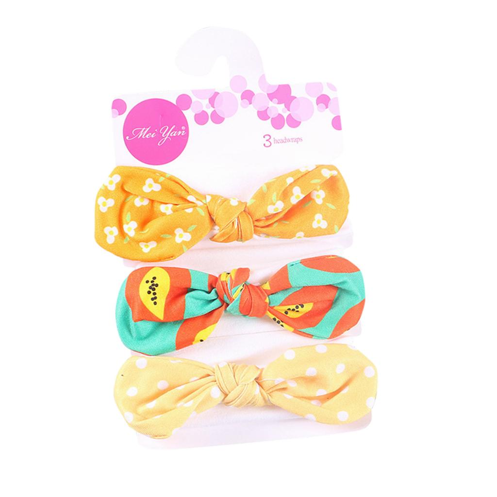 3 шт., повязка на голову с бантом для новорожденных девочек и мальчиков, аксессуары для головных уборов