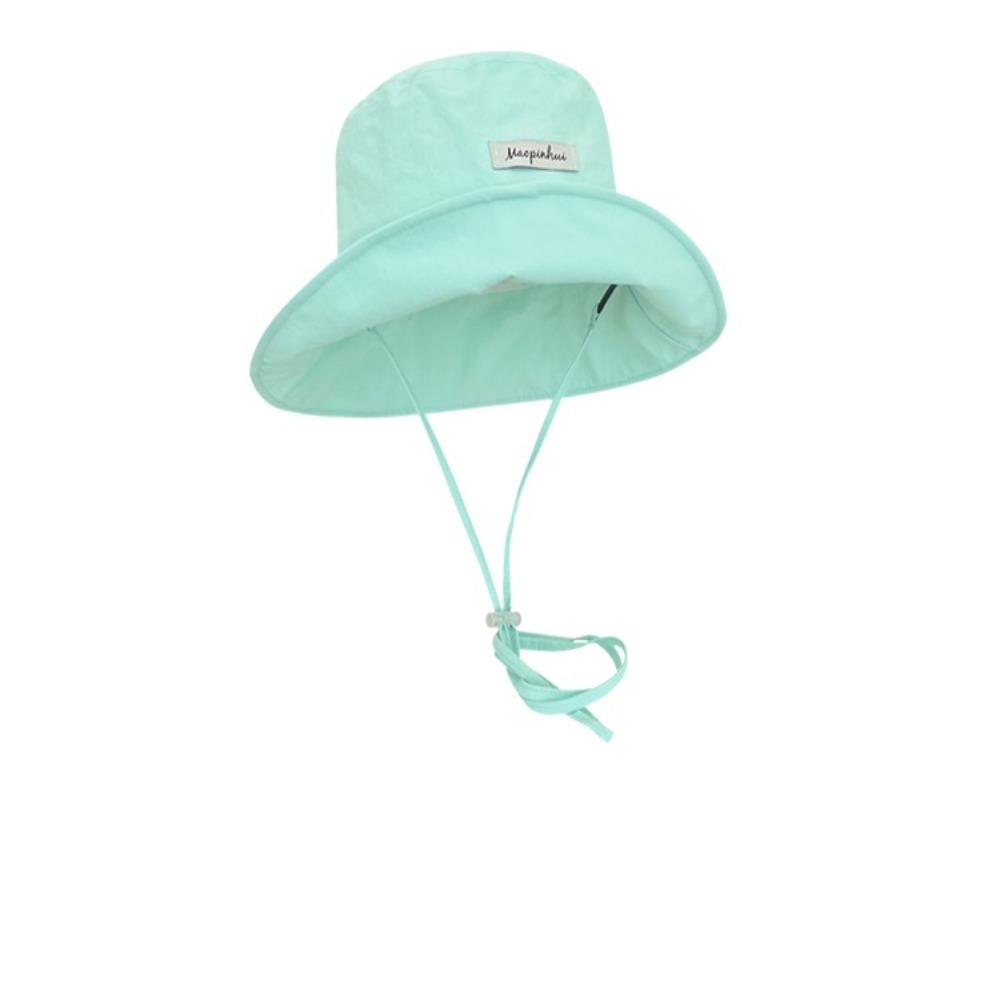 Wide Brim Fisherman Hat Sunshade Drawstring Bag Korean Style Sun Hat Summer