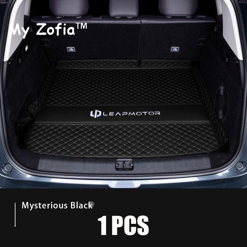 Для Leapmotor C10 2024 2025 Автомобильные Коврики в Багажник Кожаные Прочные Грузовой Вкладыш Багажника Специальные Индивидуальные Окружающие Коврики Аксессуары