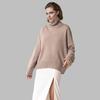 Women Sweater Tops High Collar Long Sleeve Solid Color Loose Fit Knitting Tops Autumn Winter Pullover Tops Daily Wear