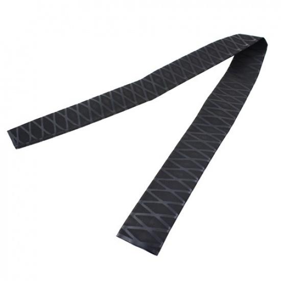 Black Flat Width 80mm Durable 39'' Heat Shrinkable Wrap Tubing For Rod Grips