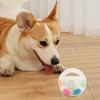 Dog Calming Ball Interactive Football Design Dog Toy Pets Toss And Fetch Toy with Squeaker Treat Dispensing for Small Medium Large Dogs