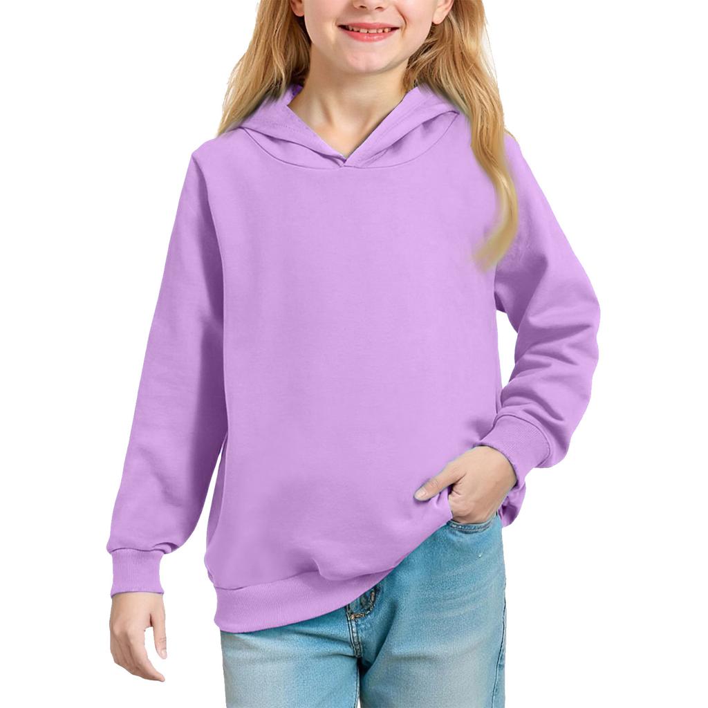 Однотонное худи для подростков - Унисекс пуловер