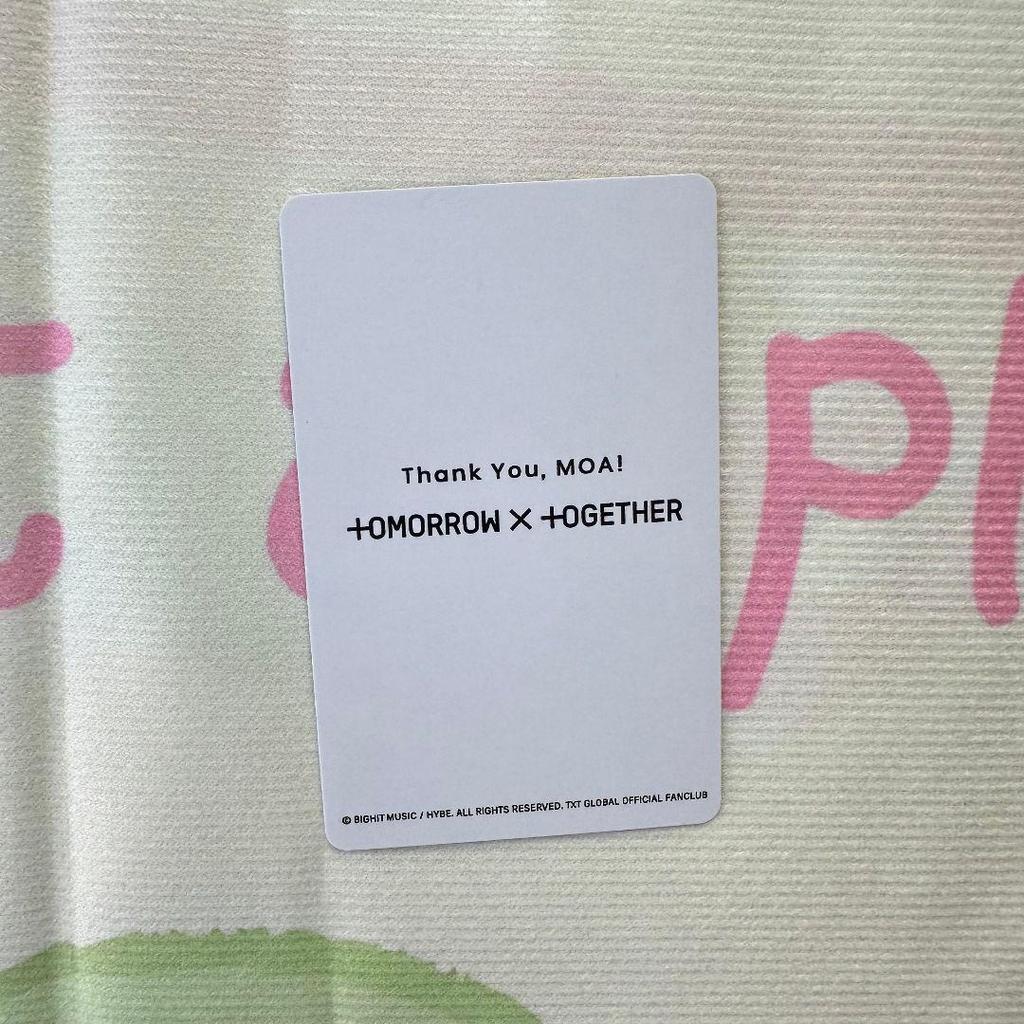 [USED] TXT FC Exclusive Venue Exclusive New Member Introduction Soobin Trading Card