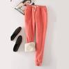 Winter Thicken Plush Sport Pants Women Drawstring Elastic Waist Harem Pants Woman Casual Sweatpants Ladies