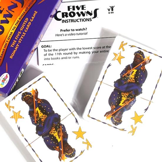 Five Crown Rummy Карточная игра Многопользовательская игра для родителей и детей Интерактивная обучающая бумажная карточная игрушка Настольная игра для детей Взрослые Семейная игра для вечеринок