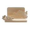 Shinto altar, amulet stand, wall-mounted, with relief carvings of a three-legged bird, auspicious clouds, and the moon, suitable for ancestral shrines