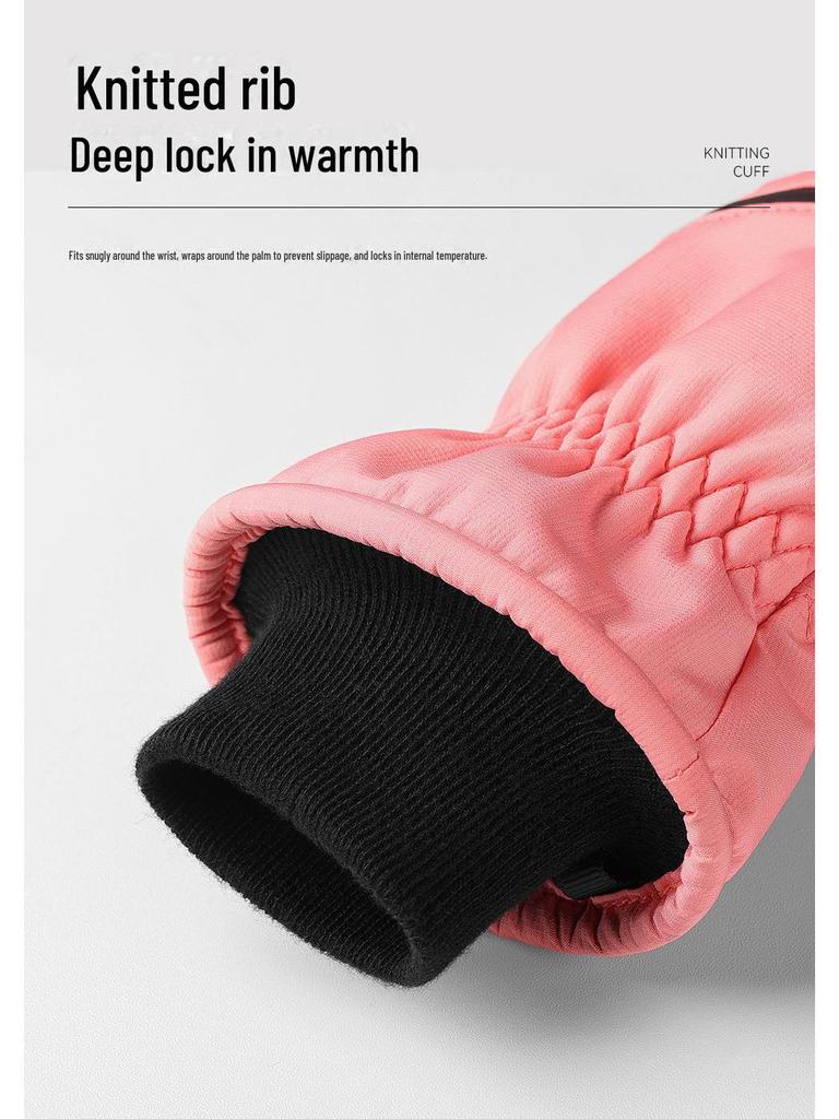 Зимние лыжные перчатки Northeast: Двухслойный бархат, водонепроницаемый, защита от отрицательных температур