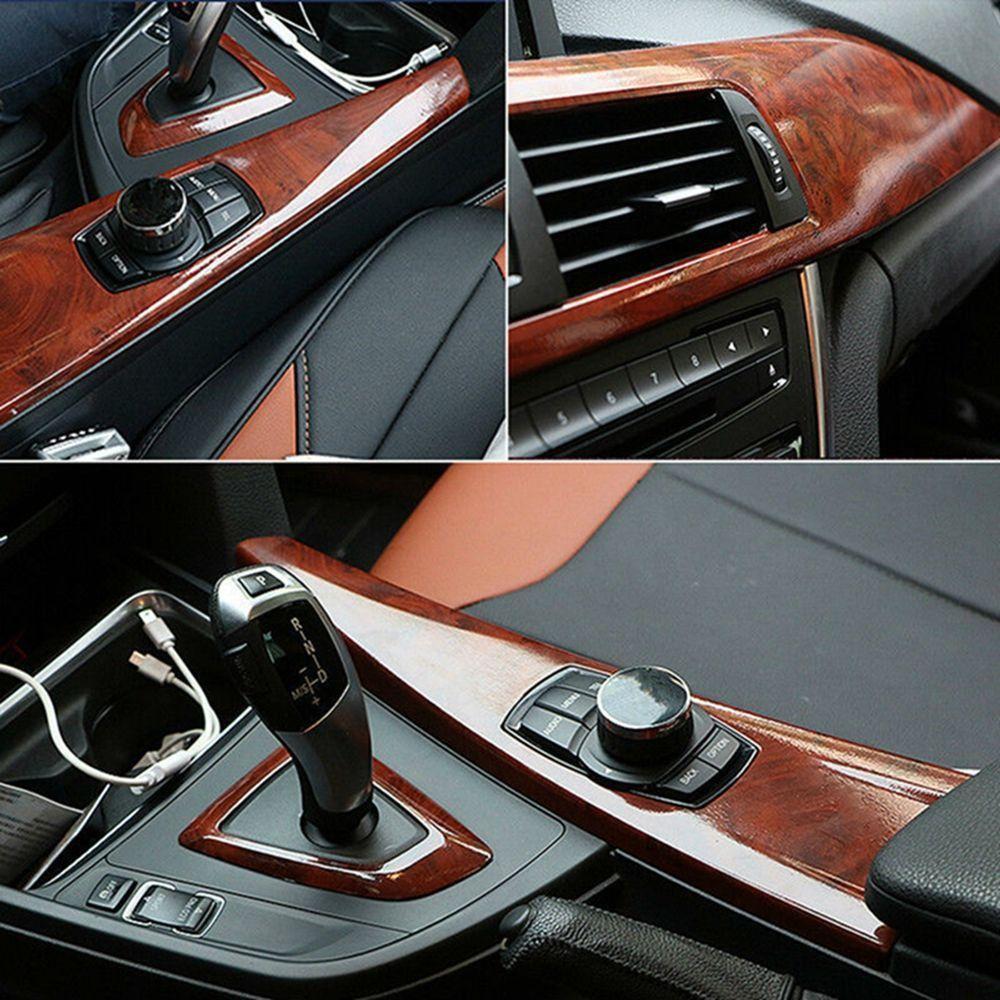 Car-styling Interior Trim DIY 1M Car-Styling Car Vinyl Sticker Auto Decal High Glossy Wood Grain