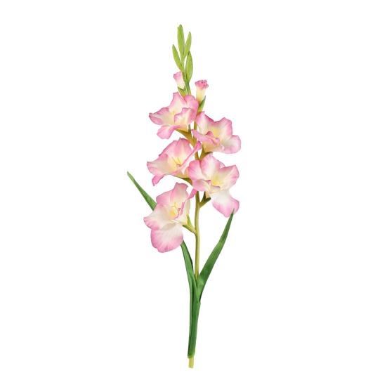 Юшэн Искусственный цветок гладиолуса Реалистичный Искусственный шелковый цветок Дом Офис Свадебная вечеринка В помещении На открытом воздухе Искусственный цветок Цветущее украшение