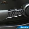 Carbon Fiber Door Handle Cover Trim Sticker for Mini Cooper F56 JCW Interior Accessories