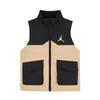 Down Vest Fashion Simple Warm Duck Down Kids Vests Black Khaki HQ8120-200
