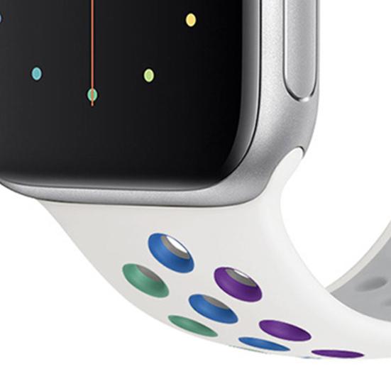 Регулируемый ремешок для наручных часов, аксессуары для часов, мягкий силиконовый сменный спортивный ремень для часов для iWatch 8/Pro