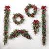 Pinecones Xmas Tree Garland DIY Window Hanging Decor Pendant Wall Hanging Floral Wreath  Window