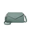 Women's Leather Armpit Bag  Solid Color  Envelope Flip Wallets  Casual Purse  Retro Style