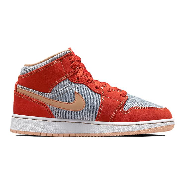 Jordan 1 Mid Denim Red GS DM4384-600