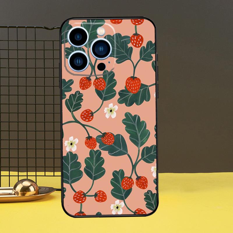 Милый чехол для телефона с клубникой для iPhone 13 12 14 11 16 15 Pro Max Plus Mini 7 8 X XR XS Max