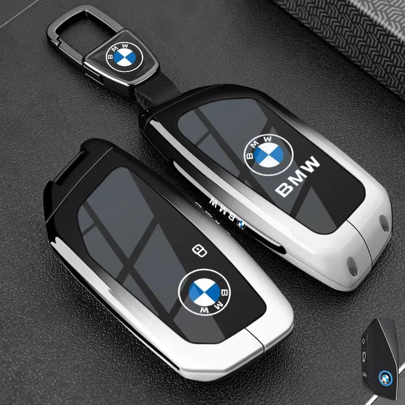 Metal NFC Car Card Key Cover Fob Case Shell for BMW 1 3 New 5 7 8 Series X1 X3 X5 X6 X7 F30 G20 F34 F31 G30 G01 F15 I3 M4 535le HOPDJ1