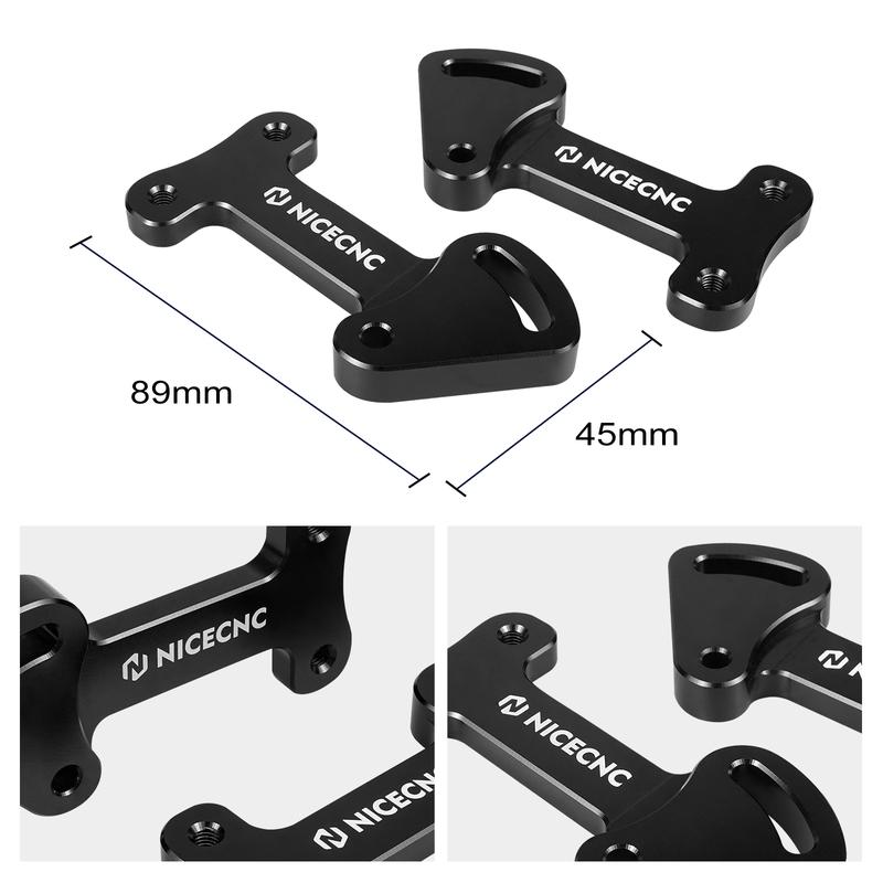 For Kawasaki 2022-2024 KLR650 KLR 650 Motorcycle Windshield Windscreen Bracket Risers Raises 3.25" Adjustable 40-degree Range