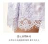 100% Mulberry Silk V-Neck Lace Trim Nightgown