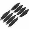 Lightweight Wing Blade Propellers, Drone Spare Accessories for Mavic Mini, 12 Screws, 8 Blades, Black with Silver Edges for Aircraft Use