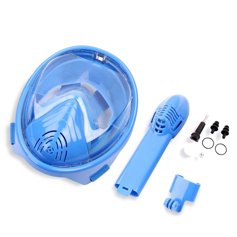 Детская мультяшная анфасовая маска для подводного плавания. Детское силиконовое зеркало для дайвинга. Противотуманное съемное сухое подводное плавание. Полнолицевая маска. Набор масок для подводного плавания.