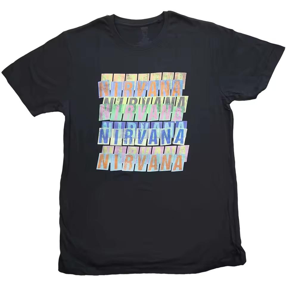 NIRVANA logo graphics 100%cotton unisex shirt 2026 Summer O-neck Men's Y2k Short Sleeve Retro rock commemorate Tshirt fan gift