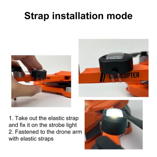 Широкое применение Задний фонарь Мини Прочный Чрезвычайно Яркий Дрон Ночной Летающий Стробоскоп Лампа