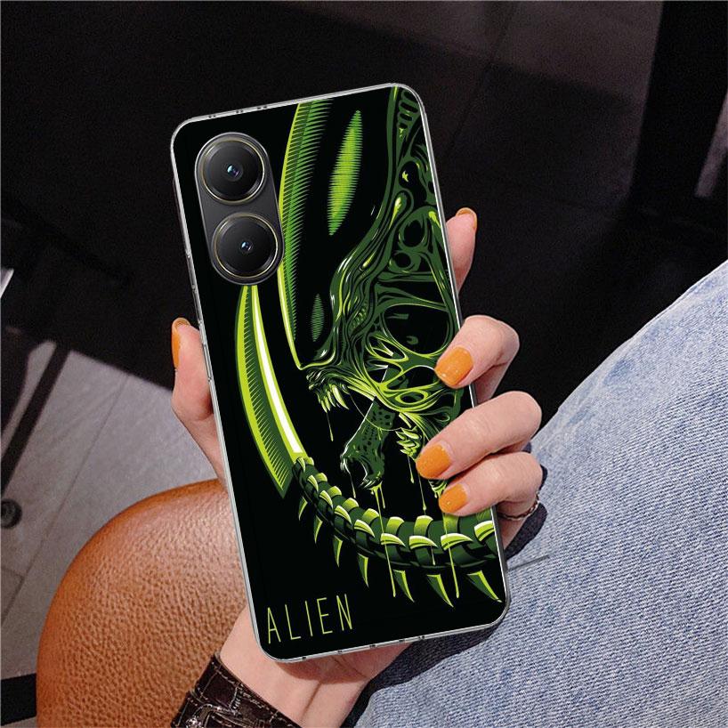 Крутой чехол для телефона A-Alien X-Xenomorph для Xiaomi Poco X7 X6 X5 Pro F7 Ultra Redmi 15C 15 13C 13 12C 12 10 10A 10C 9 9A 9C 9T