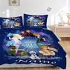 Custom Frozen Magic Bedding 3 Piece Set HD Print Duvet Cover Pillowcases for Teens Adult Bedroom Decoration