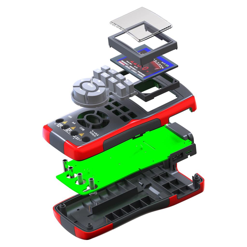 Цифровой автоматический осциллограф-мультиметр «2-в-1», длина записи 64 Кбайт, высокая частота дискретизации 48 Мвыб/с, тестирование по напряжению и току