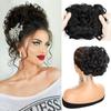 Synthetic Short Messy Curly Bun Hair Extension Easy Stretch Hair Combs Clip In Hair Extension Scrunchie Chignon Tray Ponytail Hairpieces