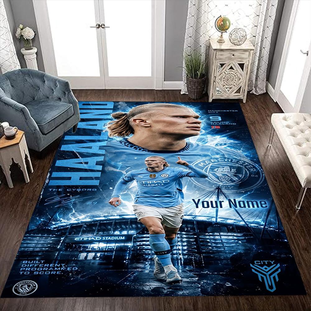 Haaland (144) Personalized Name Area Rug Suitable for Game Room Outdoor Dormitory Playrooms Antislip Carpet Office home decor
