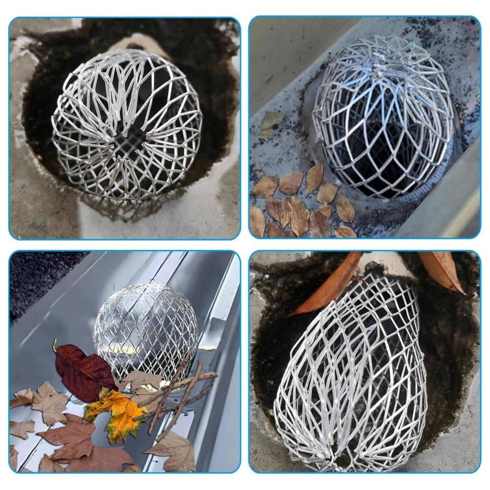 2/4/6Pcs Gutters Filte Mesh Aluminum Outdoor Leaf Debris Mud Gutter Guard Drain Net Cover Anti-blocking Gutter Cleaning Tools