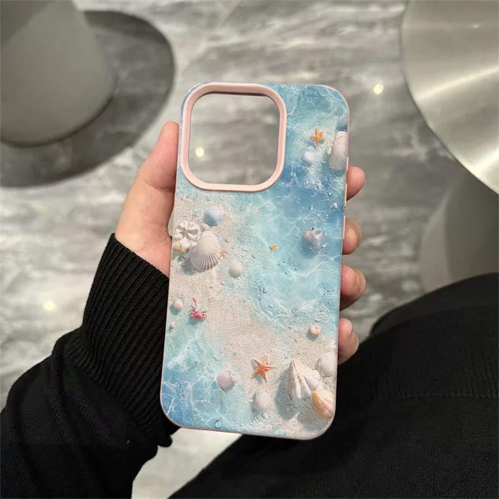 Подводный мир Мягкий чехол для iPhone 16 Pro Чехол iPhone 15 13 16e 11 12 14 17 Pro Max 14 Plus 17E Ударопрочный Защита от падения