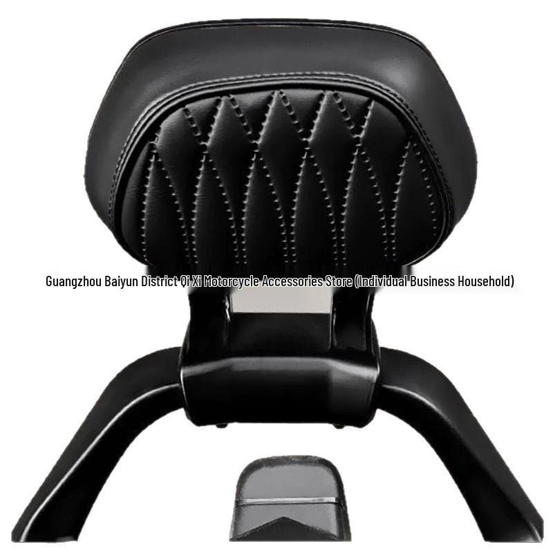 Enlarged Aluminum Backrest with Thick Cushion for Jike Core AE4/AE5I Electric Motorcycle - Easy, No-Damage Installation.