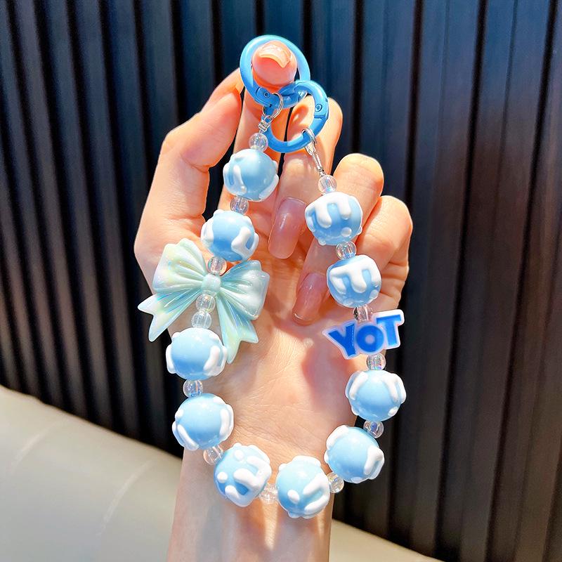 Подвеска для телефона и брелок с бантом из бисера: Подарочные аксессуары для мобильных телефонов, рюкзаков и автомобилей